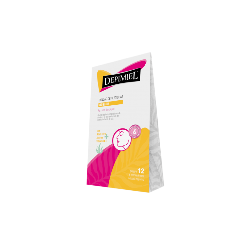 DEPIMIEL CERA BANDAS ROSTRO X5GR