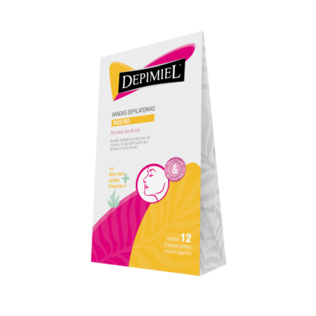 DEPIMIEL CERA BANDAS ROSTRO X5GR