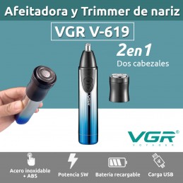 VGR MAQ AFEITAD V-619 NARIZ...